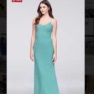 David’s bridal bridesmaid dress in spa